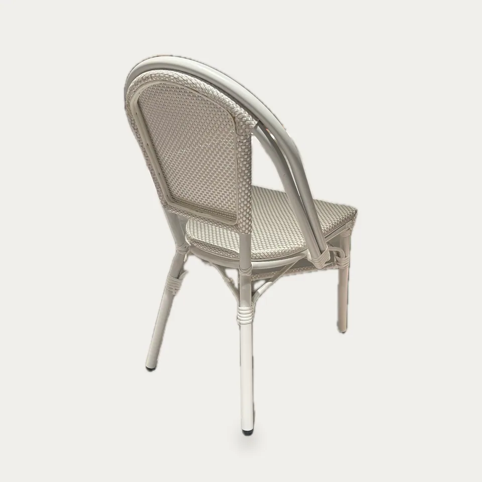 Cottesloe White Weave Chair view 2